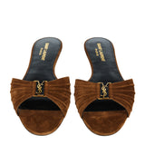 Saint Laurent Babylone suede slides