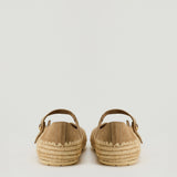 Loewe  Paula's Ibiza Rio suede mary jane espadrilles