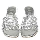 Loewe Paula's Ibiza Petal Anagram laminated sandals