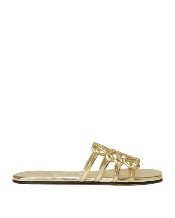 Loewe Paula's Ibiza Petal Anagram laminated slides