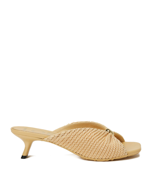 Loewe Paula's Ibiza Pebble Soft raffia mules