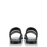Levka Sofia leather sandals with gold embroidered details