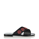 Levka Kalliope leather slip-on sandals