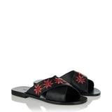 Levka Kalliope leather slip-on sandals