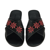Levka Kalliope leather slip-on sandals