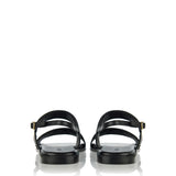 Levka Aprica leather sandals with gold embroidery