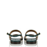 Levka Verva leather floral sandals
