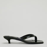 Toteme Croc-effect leather thong sandals
