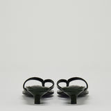 Toteme Croc-effect leather thong sandals