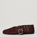 Alaïa Vienne suede ballet flats