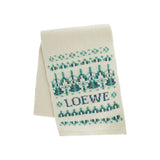 Wool-blend Fair Isle scarf