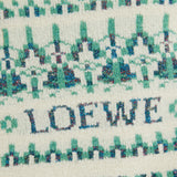 Wool-blend Fair Isle scarf