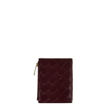 Intrecciato small leather bi-fold wallet