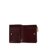 Intrecciato small leather bi-fold wallet