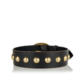Studded leather belt