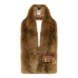 Fox fur maxi stole