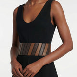 Elasticated bustier belt