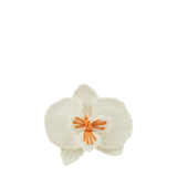Orchid embroidered brooch