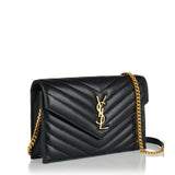 Saint Laurent Cassandre Envelope Chain Wallet