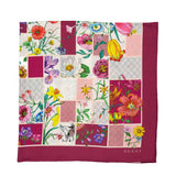 Gucci Flora blocks wool silk shawl