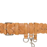 Braided leather belt