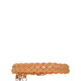 Braided leather belt