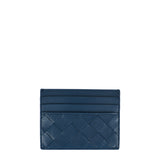 Intrecciato leather credit card case