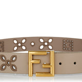 Fendi FF leather belt