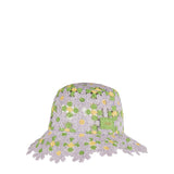 Crocheted raffia bucket hat