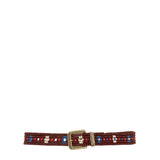 Floral belt with beads
