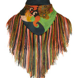 Etro Floral paisley fringed scarf