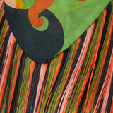 Etro Floral paisley fringed scarf