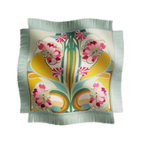 La DoubleJ Tulip Placée reversible fringe foulard