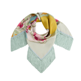 La DoubleJ Tulip Placée reversible fringe foulard