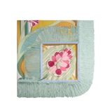 La DoubleJ Tulip Placée reversible fringe foulard