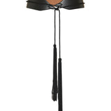 Alaia Tassel-trimmed leather belt