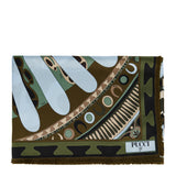 Pucci Fringed printed silk scarf