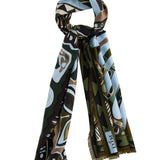 Pucci Fringed printed silk scarf
