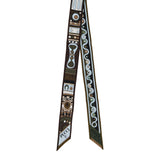 Pucci Mixed-print silk twill scarf