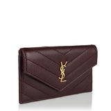 Saint Laurent Cassandre Fragments flap card case