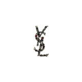 Saint Laurent Cassandre crystal brooch
