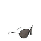 Alaïa Mask large round-frame metal sunglasses