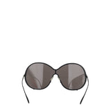 Alaïa Mask large round-frame metal sunglasses