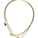 Drop marble necklace