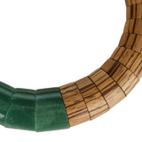 Aventurine zebrano wood necklace