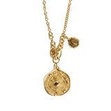 Gold-tone jasper necklace