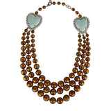 Beaded Coeur Hyperbole layered necklace