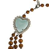 Beaded Coeur Hyperbole layered necklace