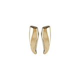Bottega Veneta Large Prisma gold earrings