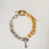 Rabanne Bi colour link necklace